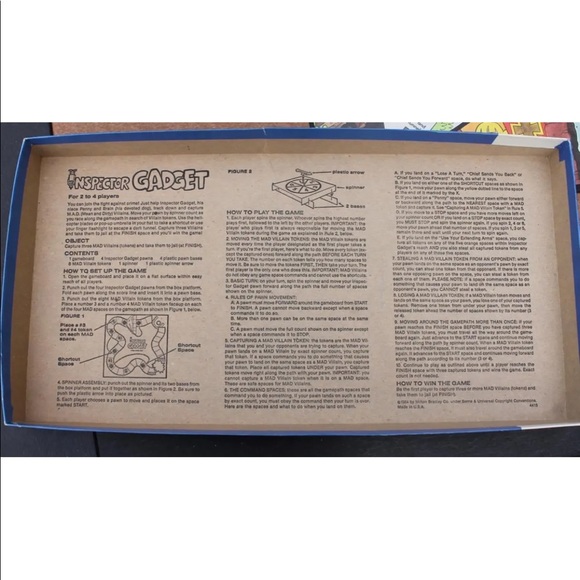 Inspector Gadget Game 1983 Vintage Complete Excellent Condition Based on TV Show - Picture 11 of 14